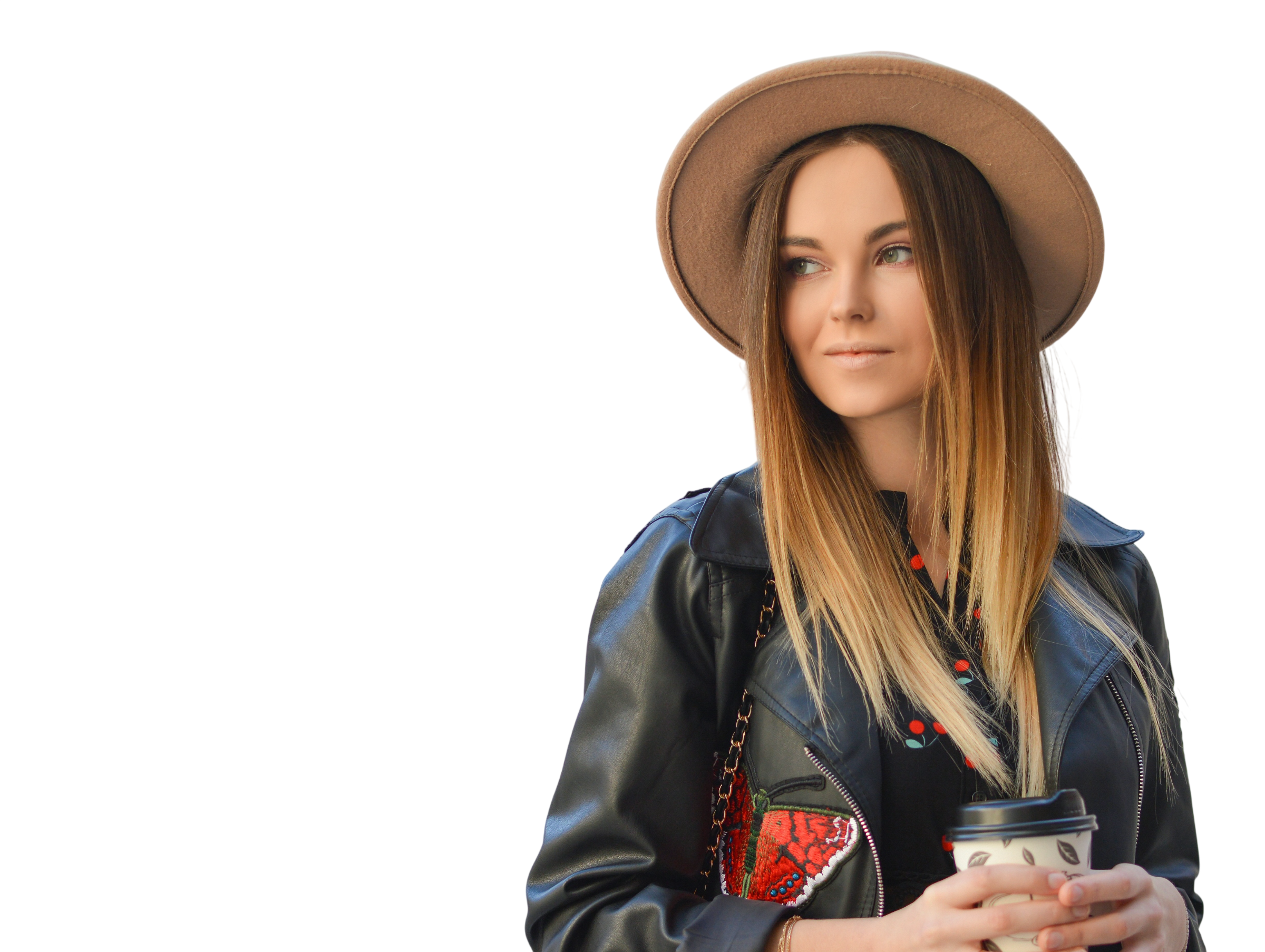 Woman with glowing skin and soft glam makeup